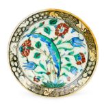 AN IZNIK DISH, OTTOMAN TURKEY, 18TH CENTURY