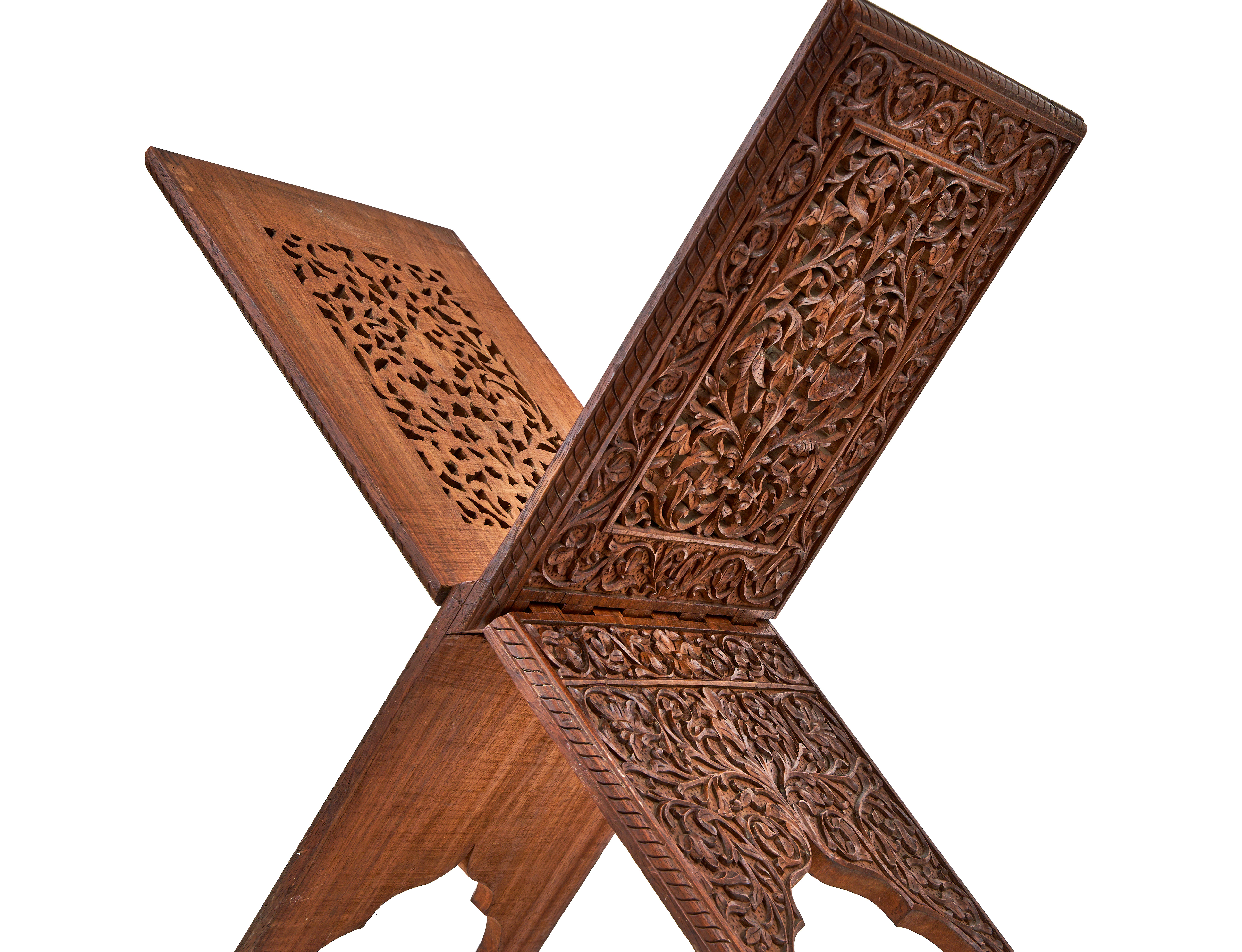 A WOODEN QURAN STAND, PROBABLY INDIA, 19TH CENTURY - Image 2 of 6