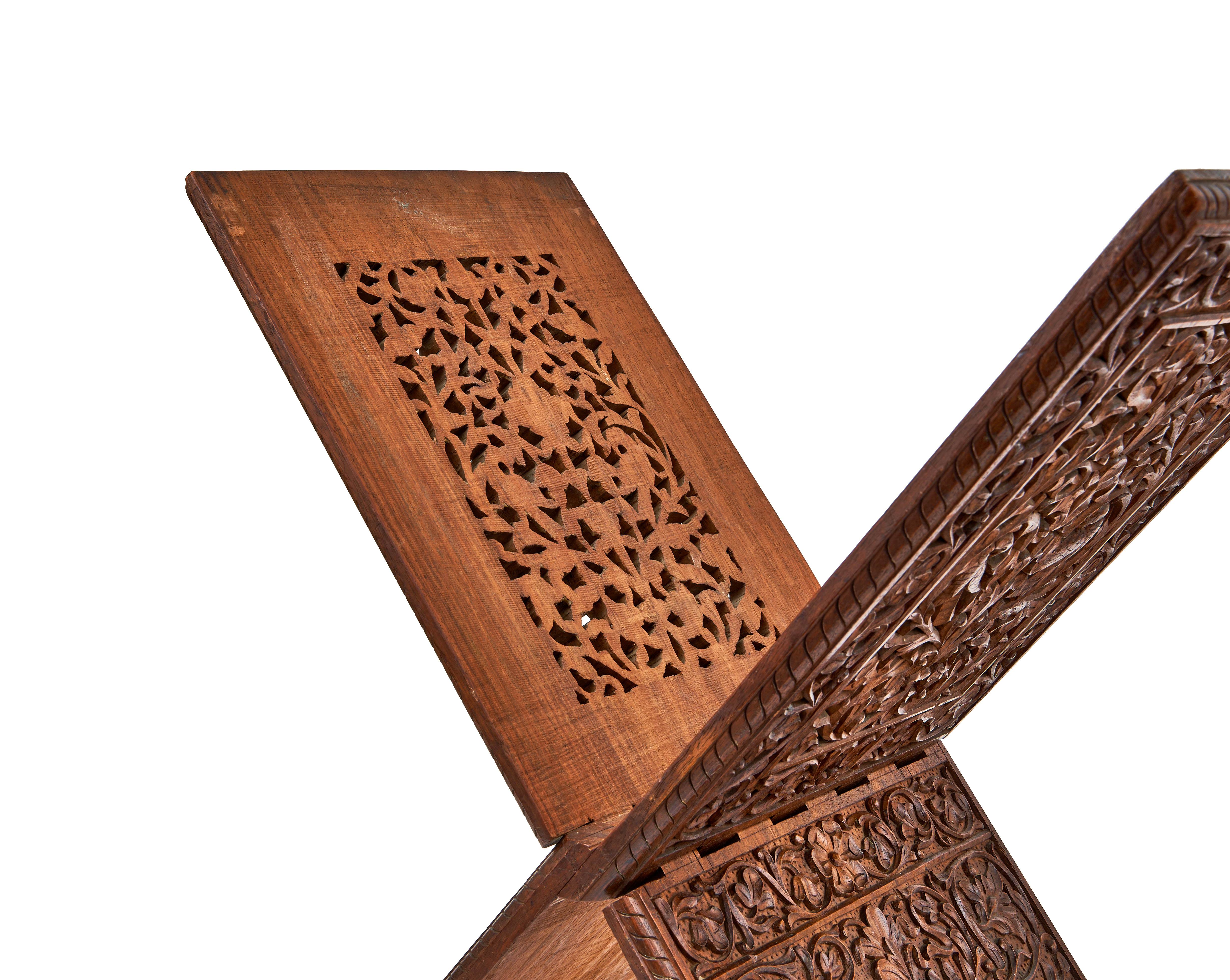 A WOODEN QURAN STAND, PROBABLY INDIA, 19TH CENTURY - Image 3 of 6