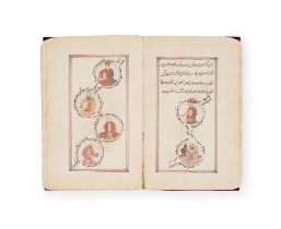 A RARE OTTOMAN BOOK DEPICTING THE DESCENDANTS OF THE RULERS OF THE OTTOMAN EMPIRE TILL SULTAN ABDUL