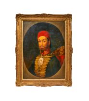 AFTER KONSTANTIN JOHANNES FRANZ CRETIUS, AN OTTOMAN PORTRAIT OF SULTAN ABDULMECID I, OIL ON CANVAS,1