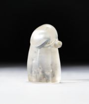 A CRYSTAL ELEPHANT FORM GAME PIECE