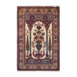 MIHRAB DESIGN WOOL KASHAN RUG