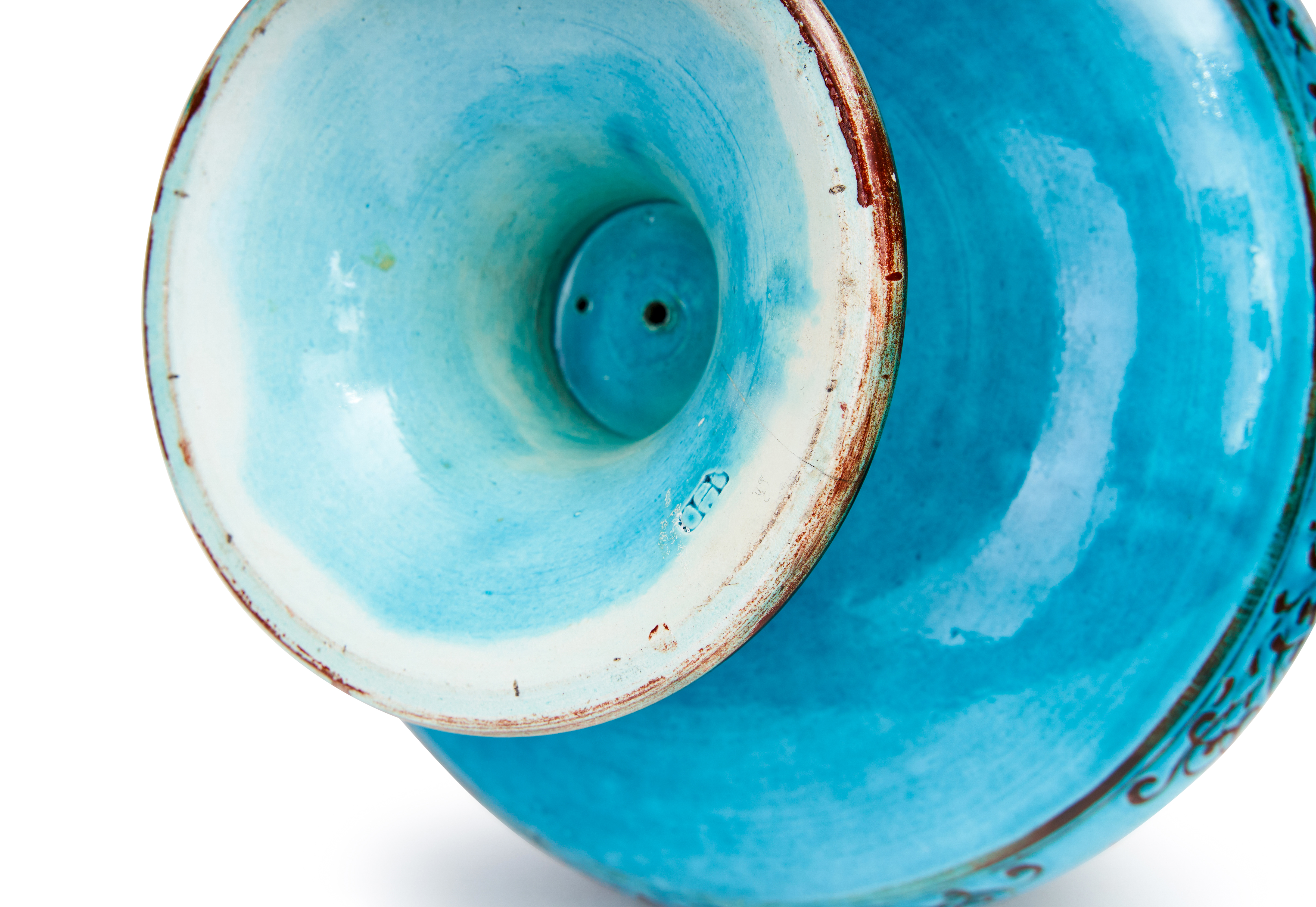 AN IZINK STYLE TURQUOISE GLAZED VASE, PROBABLY THEODORE DECK, FRANCE, 19TH CENTURY - Image 4 of 4