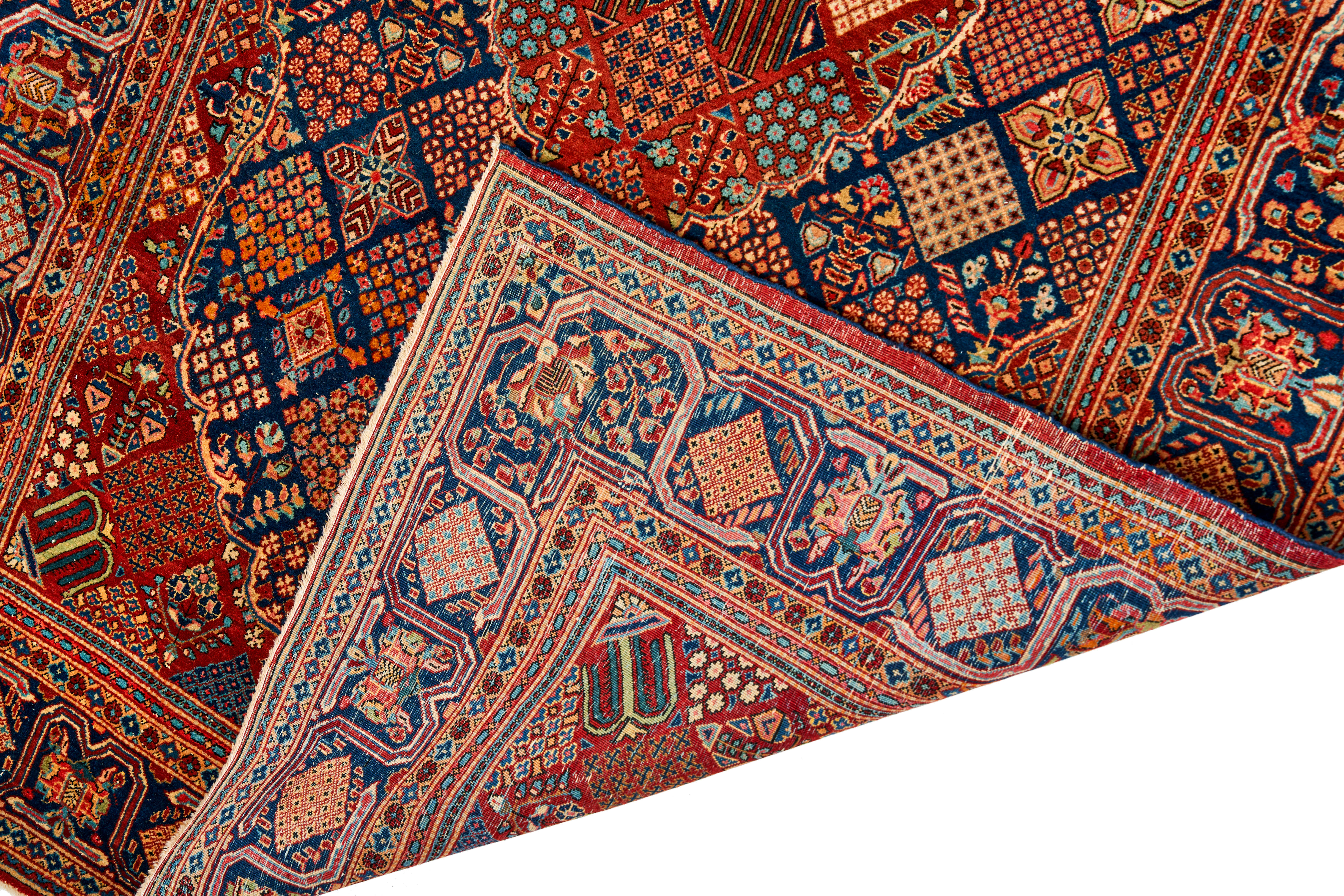 A KHANAMI DESIGN PERSIAN KASHAN RUG - Image 3 of 3