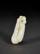 A CHINESE WHITE JADE AMULET