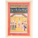 AN ILLUSTRATION TO A RAGAMALA SERIES, MUGHAL, INDIA 19TH CENTURY