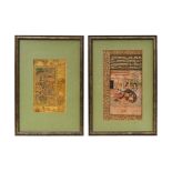 PAIR OF FRAMED INDIAN MINIATURES, 20TH CENTURY