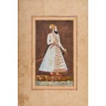 MUGHAL MINIATURE DEPICTING PRINCE FAIZULLAH, 19TH CENTURY, INDIA