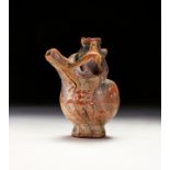 A ROMAN PAINTED TERRACOTTA PERFUME VESSEL IN THE SHAPE OF A BIRD, CIRCA 1ST CENTURY A.D.