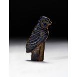 AN EGYPTIAN FALCON LAPIS LAZULI AMULET