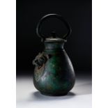 A GREEK BRONZE LIDDED CIRCA LATE 5TH CENTURY B.C.