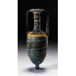 A GREEK CORE-FORMED GLASS AMPHORISKOS EASTERN MEDITERRANEAN, CIRCA 6TH-5TH CENTURY B.C.