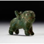 A LURISTAN BRONZE FIGURE OF A RAM, CIRCA 7TH CENTURY B.C.