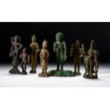 SEVEN BRONZE BUDDHA FIGURES