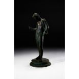 A BRONZE FIGURE OF NARCISSUS, GRAND TOUR OR EARLIER