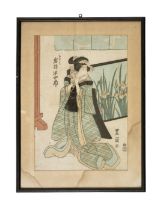 A JAPANESE WOODBLOCK PRINT, PROBABLY BY UTAGAWA TOYOKUNI, EDO PERIOD OR LATER