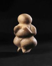 AN ANATOLIAN STONE MOTHER GODDESS NEOLITHIC PERIOD, CIRCA 6TH MILLENNIUM B.C.