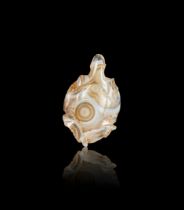 A HIGHLY RARE BANDED AGATE GREEK "TORTOISE" AMULET, CIRCA 5TH CENTURY A.D.