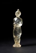 AN EXTREMELY RARE & IMPORTANT LARGE ROMAN ROCK CRYSTAL FIGURE OF APHRODITE, CIRCA 1ST-2ND CENTURY A.