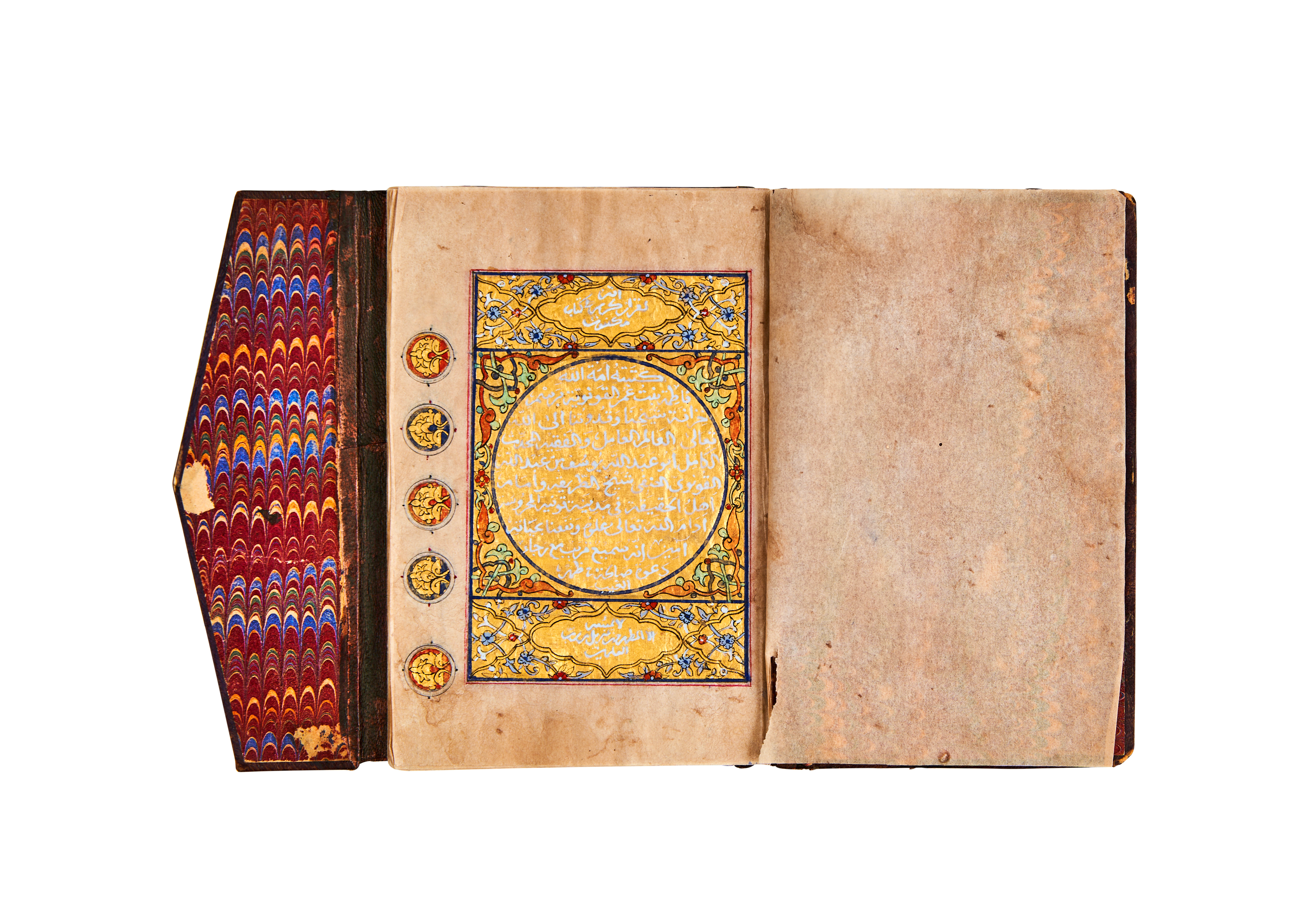 A COMPLETE GOLD MINIATURE QURAN, FOR HIS EXCELLENCE ABU ABDALLAH YUSEF, DATED 1288AH, COPIED BY FAT - Image 2 of 9