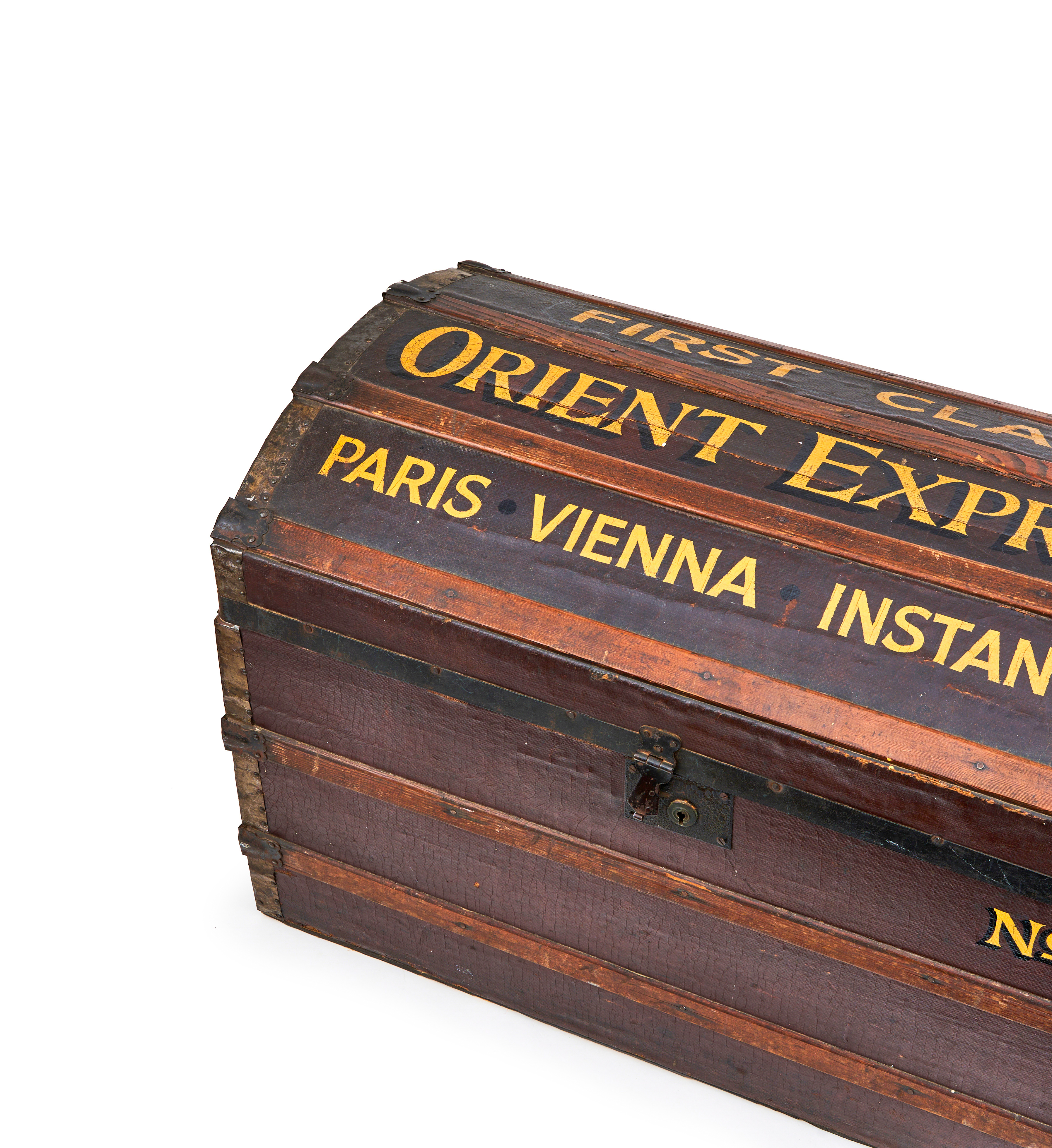 FIRST CLASS ORIENT EXPRESS CHEST, PARIS, VIENNA, ISTANBUL, 20TH CENTURY - Bild 8 aus 9