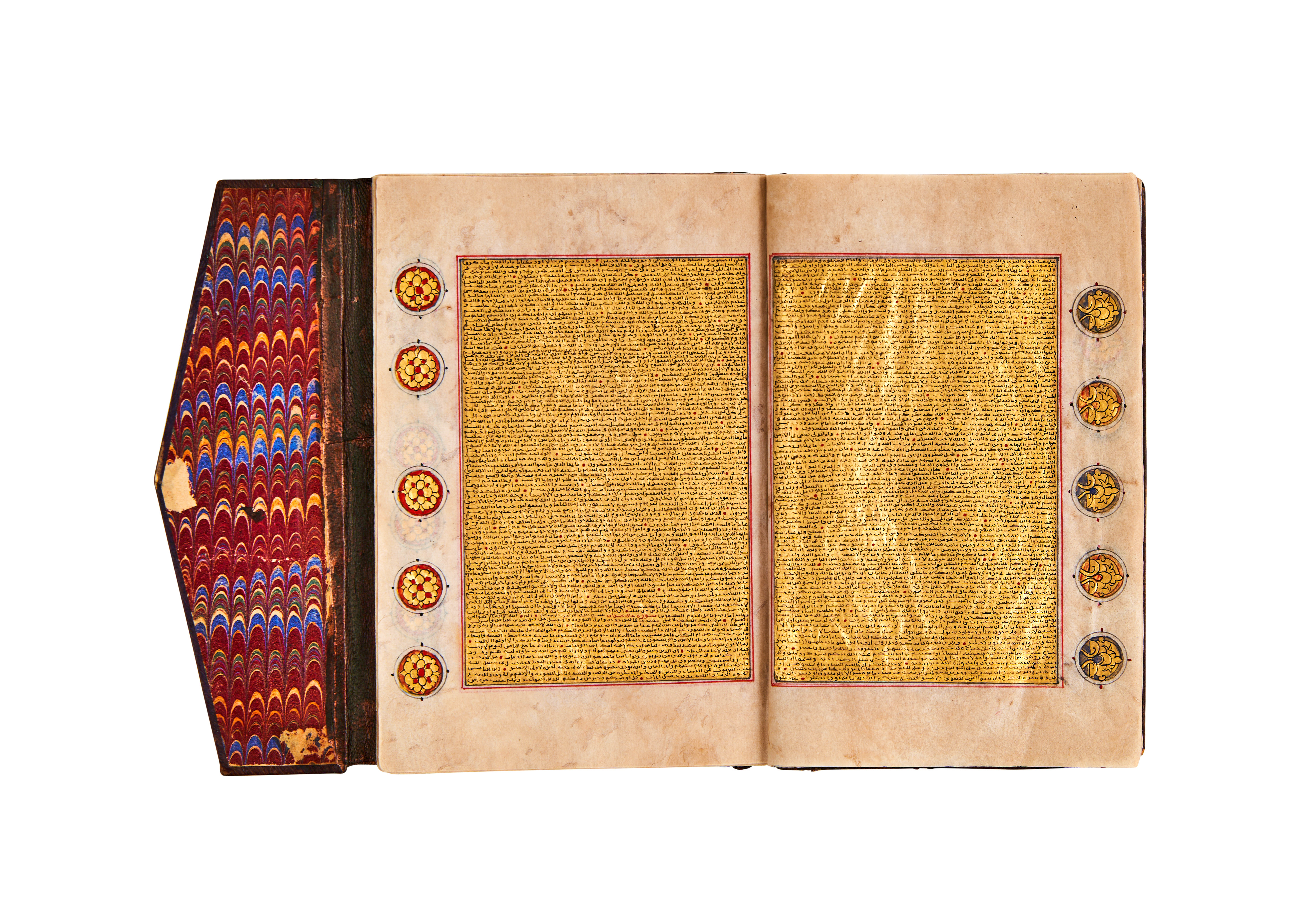 A COMPLETE GOLD MINIATURE QURAN, FOR HIS EXCELLENCE ABU ABDALLAH YUSEF, DATED 1288AH, COPIED BY FAT - Image 4 of 9