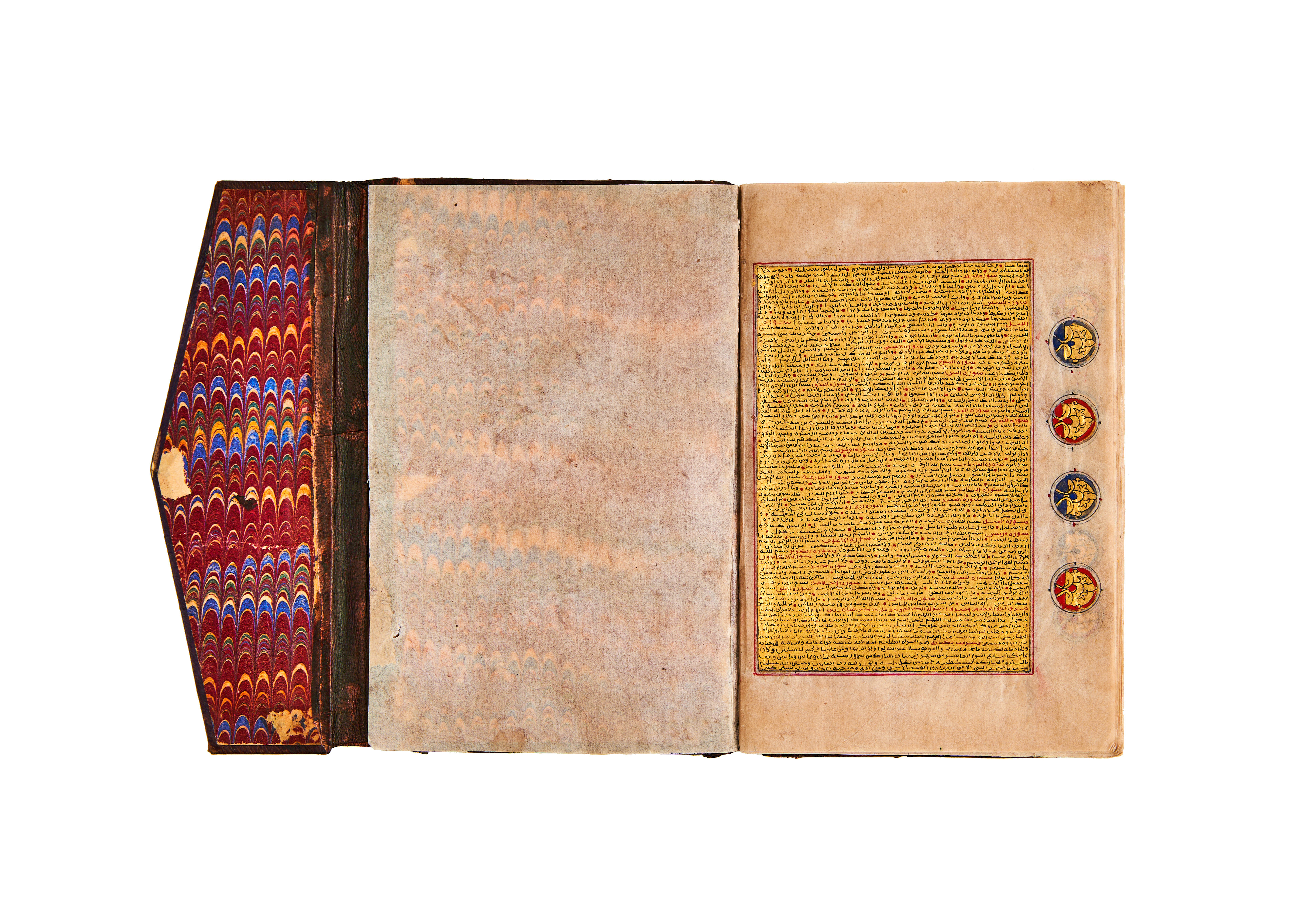 A COMPLETE GOLD MINIATURE QURAN, FOR HIS EXCELLENCE ABU ABDALLAH YUSEF, DATED 1288AH, COPIED BY FAT - Image 8 of 9