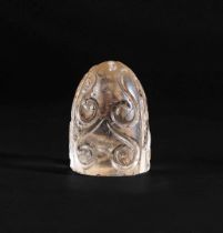 A FATIMID CARVED ROCK CRYSTAL CHESS PIECE, 9TH/10TH CENTURY, EGYPT