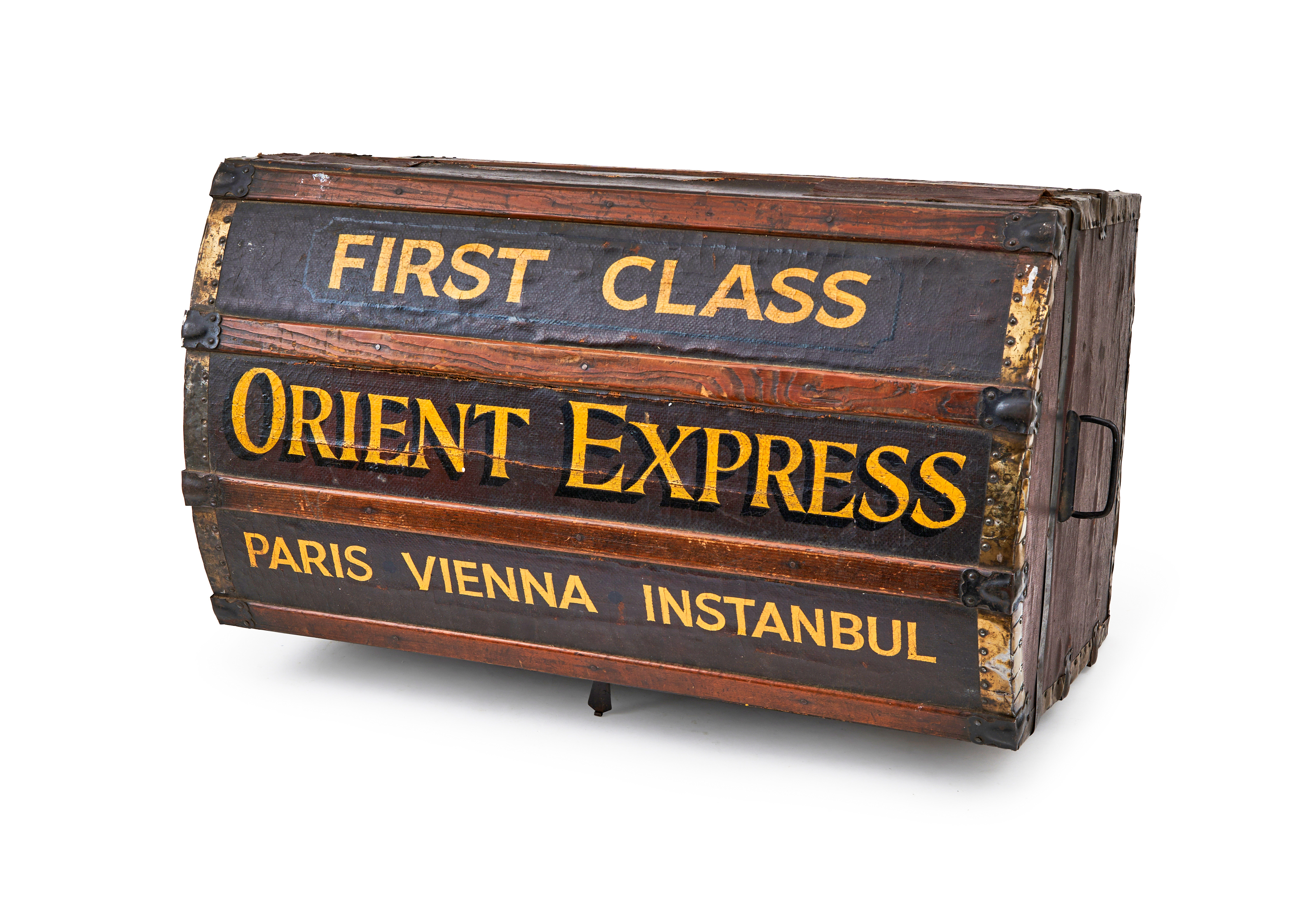 FIRST CLASS ORIENT EXPRESS CHEST, PARIS, VIENNA, ISTANBUL, 20TH CENTURY