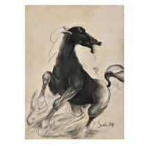 SUNIL DAS (1939-2015) "GALLOPING HORSE"