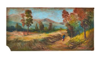 A LANDSCAPE BY J.P. GANGOOLY TO BE SOLD AT NO RESERVE