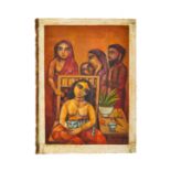 BADRI NARAYAN (1929-2013) "NAYAKA" OIL ON CANVAS