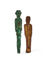 TWO STANDING IDOL FIGURES, PROBABLY ETRUSCAN