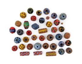 ASSORTMENT OF ANCIENT OR LATER GLASS BEADS