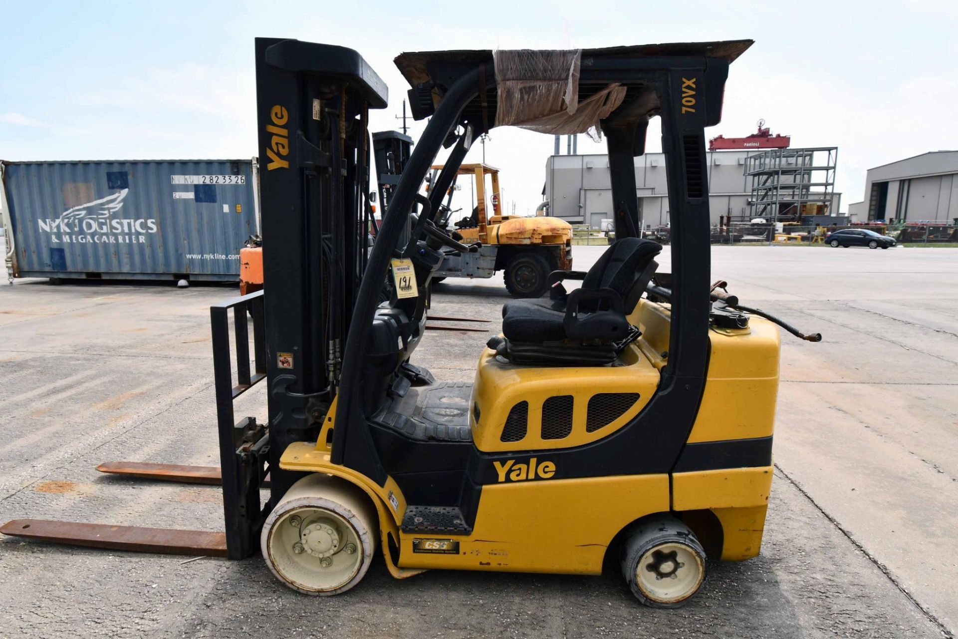 FORKLIFT, YALE VERACITOR 7,000-LB. BASE CAP. MDL. GLC070VXNDSE088, LPG, 6,500-lb. cap. as equipped,