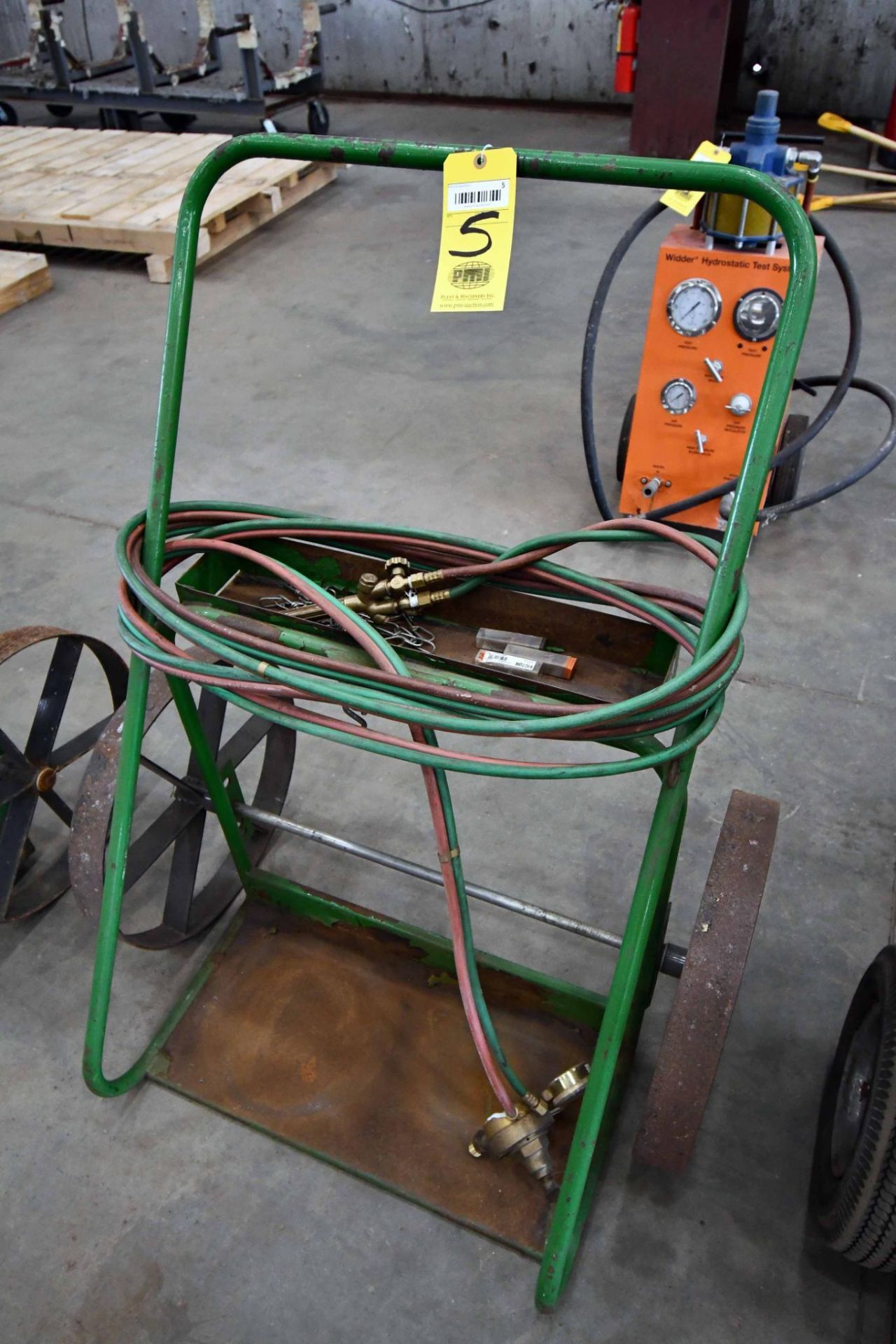 OXY./ ACETYLENE TORCH CART, w/ gauges