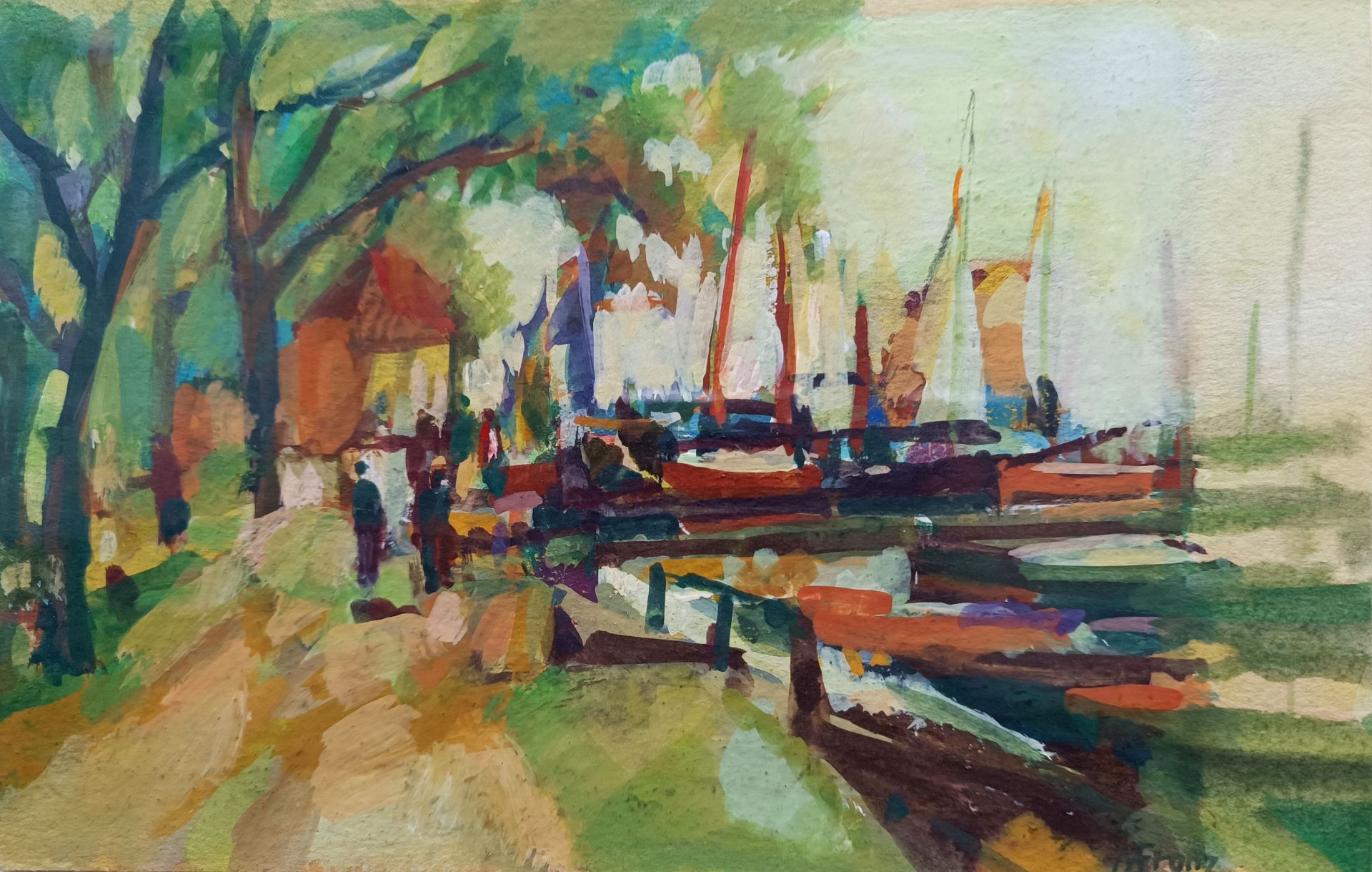 Franz, Martin (1928 Hamburg – 2016 Greifswald) „Kleiner Hafen“