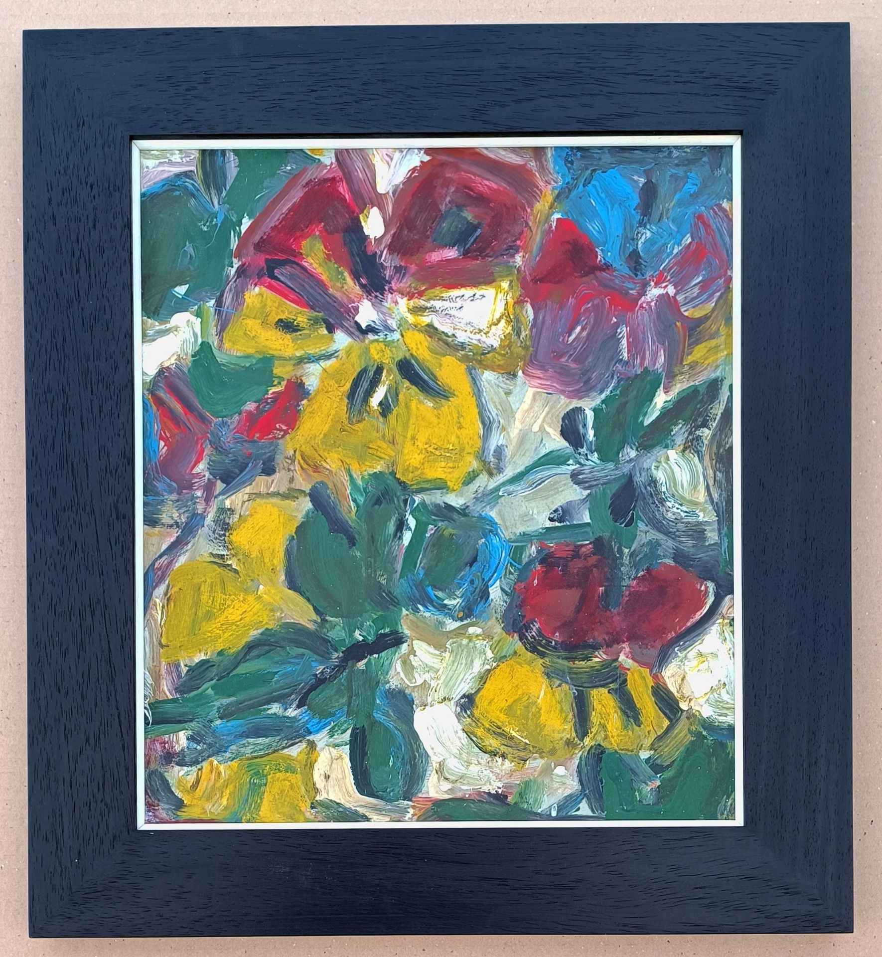 Schmiterlöw, Bertram von (1925 Franzburg – 2021 Franzburg) „Blumen IX (Stiefmütterchen)“ - Bild 2 aus 4