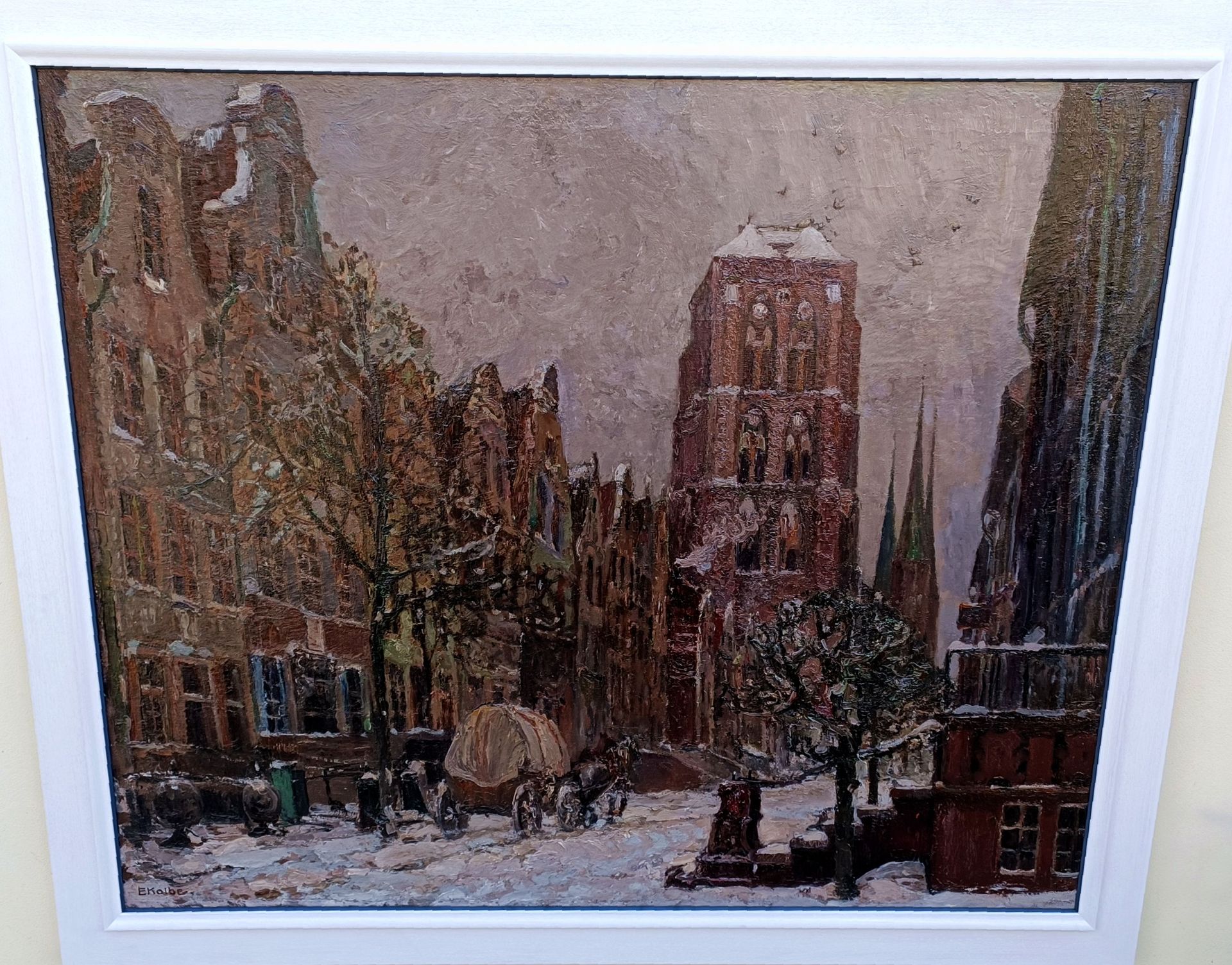 Kolbe, Ernst (1876 Marienwerder – 1945 Rathenow) „Sankt Marien in Danzig“ - Image 4 of 5