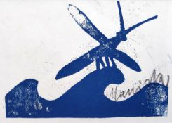 Manigk, Oskar (1934 Berlin, lebt in Berlin und Ückeritz) „Die Libelle auf der Welle"