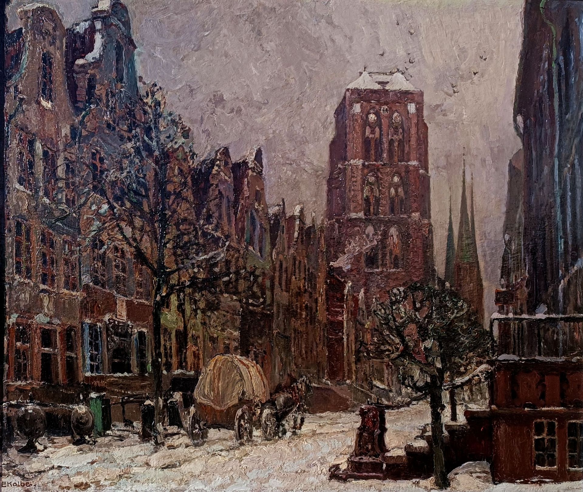 Kolbe, Ernst (1876 Marienwerder – 1945 Rathenow) „Sankt Marien in Danzig“