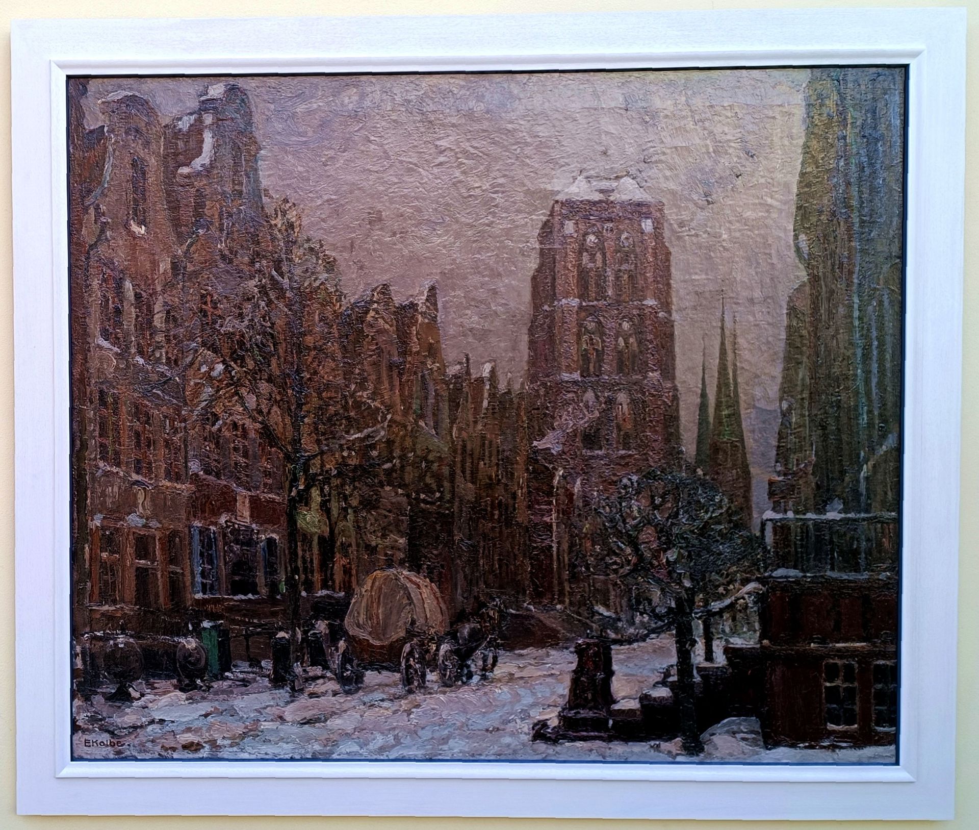 Kolbe, Ernst (1876 Marienwerder – 1945 Rathenow) „Sankt Marien in Danzig“ - Bild 2 aus 5