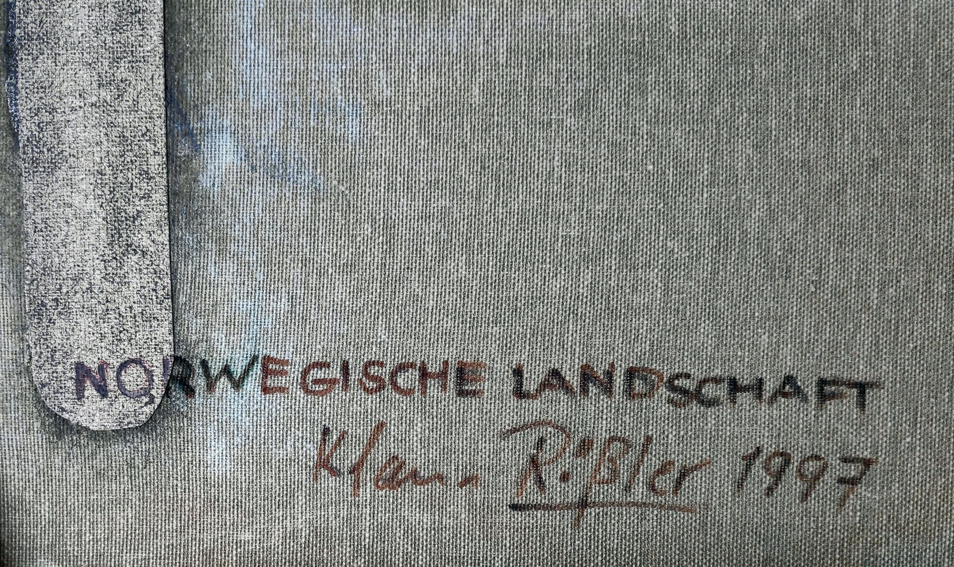 Rößler, Klaus (1939 Dresden - 2018 Heringsdorf) „Norwegische Landschaft“ - Bild 3 aus 3