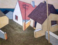 Seiffert, Bernd (1945 Klostermansfeld, lebt in Stralsund) „Häuser in Neuendorf/Hiddensee“