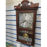 Acctim 31 day Chiming clock with day date window. Silvered dial. Good running order. Approx 24