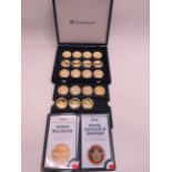 Boxed Westminster Mint collection of 24ct Plated coins 'Aircraft of the RAF' Comes with COA. See