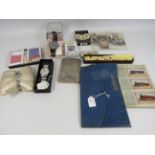 Mixed lot to include ladies wristwatches, playing cards, cigarette case etc.
