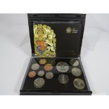 Royal Mint 2009 Twelve Coin UK Proof set to include 2009 KEW GARDEN 50P . All sealed in perspex