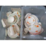 2 Boxes of Art deco Swintertons ceramic dinnerware etc.